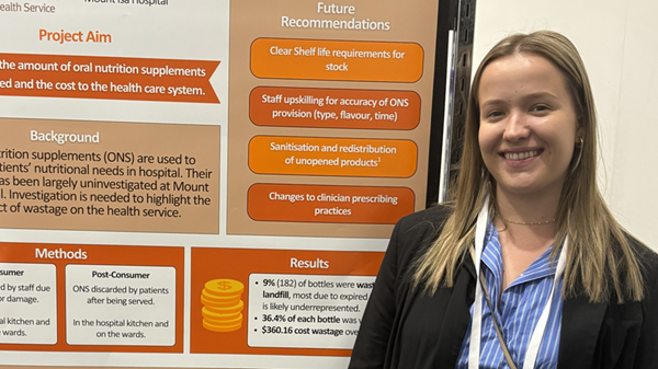 Gina Texeira at the National Allied Health Conference in Adelaide